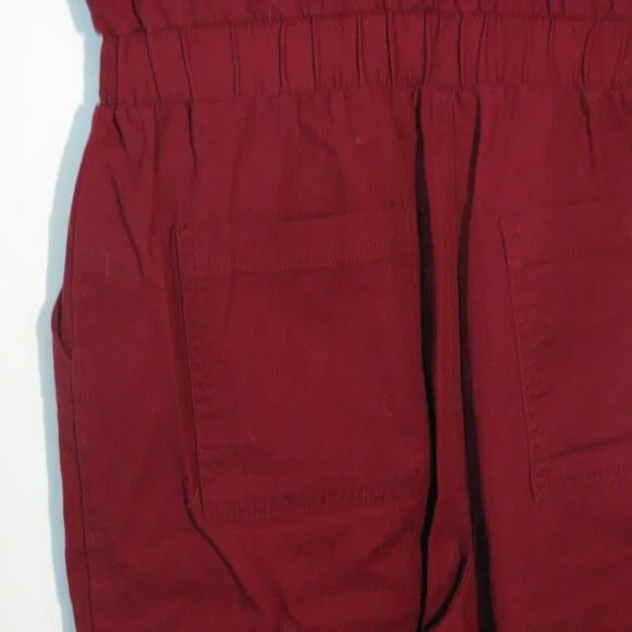 Universal Threads Jumpsuit Size 4 NWT $40 Red Pockets Button Up Cropped - Picture 6 of 6